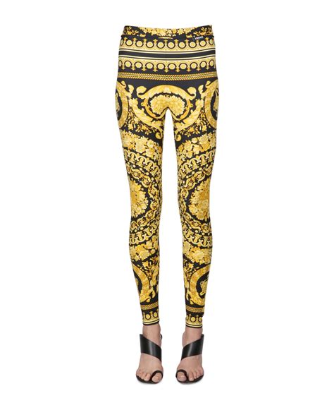 versace classical baroque shirt|Versace baroque leggings.